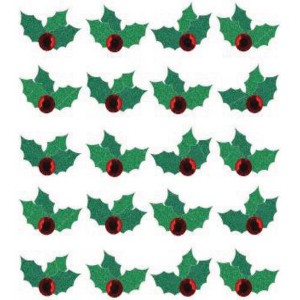 Jolee's Cabochon Dimensional Repeat Stickers - Christmas Holly, 20pcs - 1 of 1