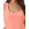 INSPIRE CHIC Women's Tank Racerback Sleeveless Nightgown - 4 of 4