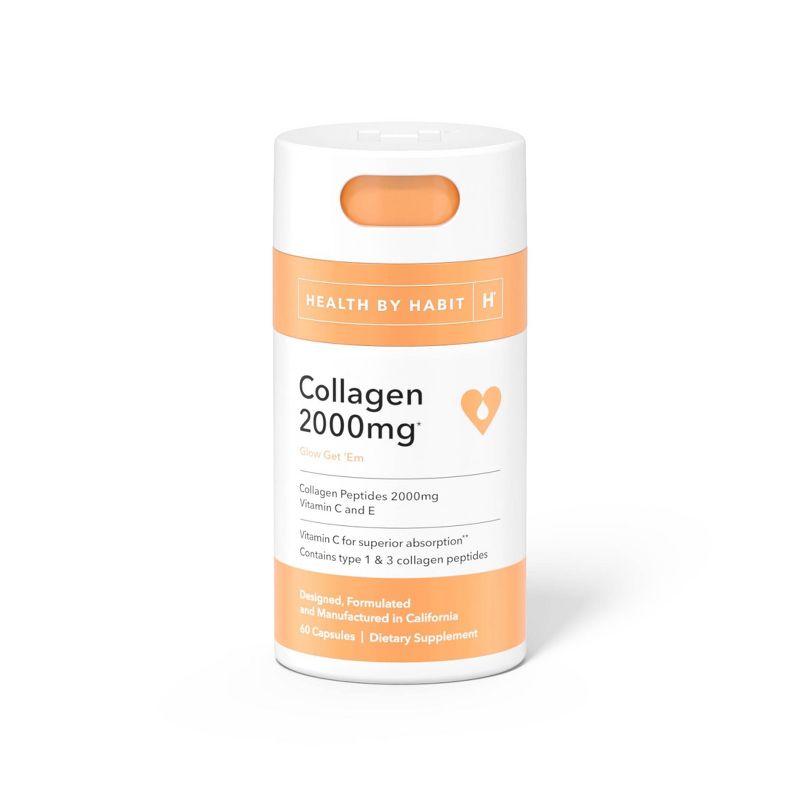 Health By Habit Collagen Capsules - 60ct, 1 of 8