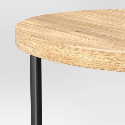Wood and Metal Round End Table - Room Essentials