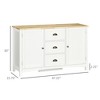 Buffet Cabinet with 3 Storage Drawers, Sideboard for Living Room - 3 of 4