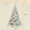 7.5ft Artificial Christmas Tree with 400 LED Lights 1050 Bendable Branches, Christmas Tree Holiday Decoration, Creative Deco - 2 of 4