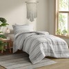 Gracie Mills Dorian Contemporary Striped Clipped Jacquard Comforter Set - 4 of 4