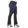 Rekucci Curvy Woman  Straight Leg Pants with Stretch Waist and Pockets - 2 of 3
