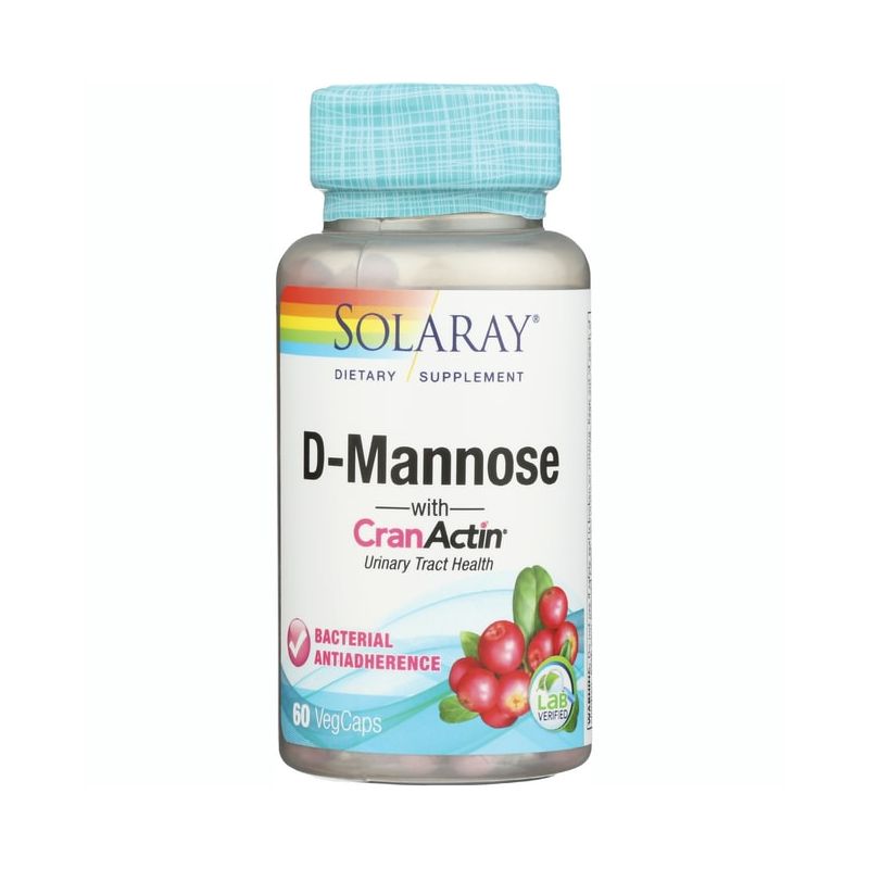 Solaray Herbal Supplements D-Mannose with Cranactin Capsule 60ct, 1 of 4