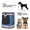 JESPET & GOOPAWS: Pet Soft Backpack Carrier - Blue Grey - 13", Small Dogs & Cats - 3 of 4
