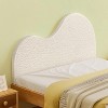 MaseiKar Cloud Shaped Queen Headboard Only, Foam Filled Headboard Gap Filler, Creative White Faux Fleece Wall Panel for Bedroom Decor Aesthetic - 2 of 4
