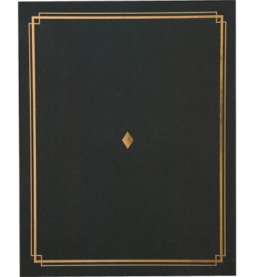 Gartner Studios 8.5 x 11 Certificate Holders Black/Gold 484783