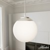 Hunter 16" Hepburn Ceiling Light Brushed Nickel Finish - 3 Bulb Incandescent Pendant for Indoor Spaces - 3 of 4