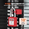 VEVOR Lockout Tagout Locks Set, 10 PCS Red Safety Lockout Padlocks, with 2 Keys Per Lock, OSHA Compliant Lockout Locks, Lock Out Tag Out - 3 of 4
