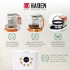 Haden Coffee Machine, 12 Cup Drip Coffee Maker Bundled with Heritage 1.7 Liter Stainless Steel Electric Kettle, Ivory & Copper - 4 of 4