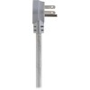 Cordinate 6 Outlet Grounded Power Strip with 3' Braided Cord White/Gray - 4 of 4