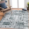 Washable Vintage Rug Non Slip Low Pile Rug Soft Throw Floor Cover Foldable Indoor Carpet for Living Room Bedroom Playroom Nursery - 3 of 4