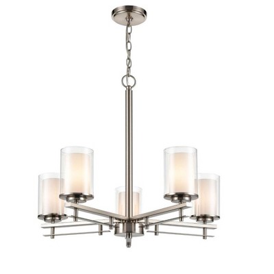 Millennium Lighting Huderson 5 - Light Chandelier in  Brushed Nickel
