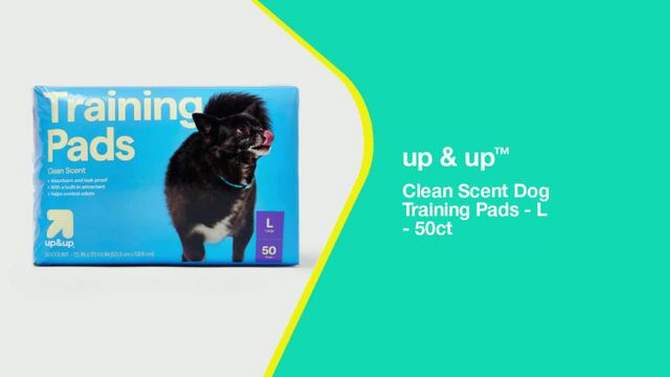 Clean Scent Dog Training Pads - L - 50ct - up &#38; up&#8482;, 2 of 6, play video