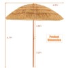 Tangkula Beach Umbrella Outdoor Patio Sun Shelter with Tilt Sand Anchor  for Beach Yard Poolside - 4 of 4