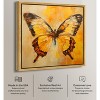 Art Remedy Golden Ochre Butterfly II Elegant Butterfly Wall Art Framed - 3 of 4