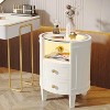 Hommoo 2-Drawer Nightstand with LED Light - 3 of 4