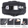 MaseiKar 80L Large Duffle Bag for Travel, 26' Travel Duffel with Shoe Compartment, Foldable Collapsible Gym Bag, Waterproof & Tear Resistant (Black) - 3 of 4