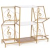 MOEPISY Record Player Stand With Vinyl Record Storage Metal Frame - 2 of 4