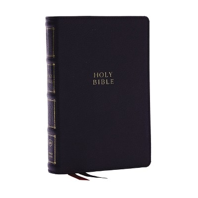 KJV Holy Bible: Compact Bible with 43,000 Center-Column Cross References, Black Genuine Leather, Red Letter, Comfort Print (Thumb Indexing): King