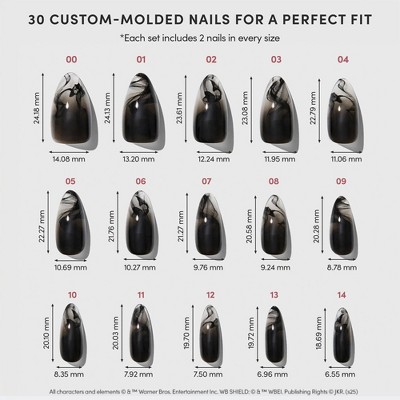 Glamnetic Dementor Press-On Nails - 30ct - Ulta Beauty