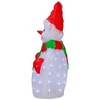 Northlight Lighted Commercial Grade Acrylic Christmas Snowman Display Decoration - 25" - 3 of 4