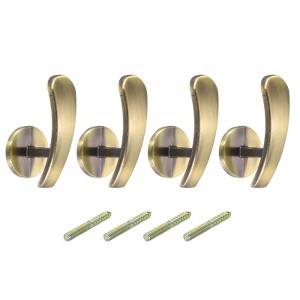 Unique Bargains Aluminum Alloy Office Decorative Wall Mounted Curtain Holdback - 1 of 4