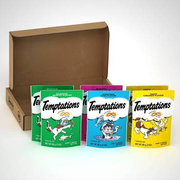 Temptations Feline Favorites with Seafood, Tuna and Chicken Flavor Cat Treats - 6pk
