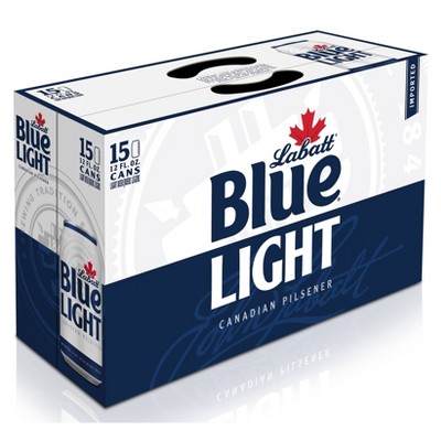Labatt Blue Light Canadian Pilsener Beer - 15pk/12 fl oz Cans