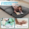 Mjkone Bean Bag Bed,Washable Soft Faux Fur Folding Floor Sofa Chair,Foam Filling Wall Couch，Floor Mattress - 4 of 4