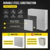 Garvee NEMA Weatherproof Electrical Box, NEMA 4X Enclosure with Lock & Mounting Plate, Steel Junction Box for Indoor/Outdoor - 3 of 4
