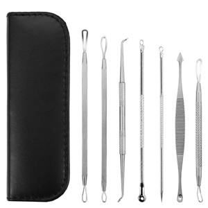 7 Pcs Blackhead Remover Kit Stainless Steel Pimple Comedone Acne Extractor Needle Tools - 1 of 4