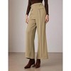 Womens Flare Palazzo Pants Dressy Casual Business Work Office Slacks Trousers High Waist Wide Leg - 2 of 4