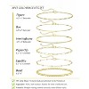 Gold Bracelets for Women Waterproof, 14K Real Gold Jewelry Sets Trendy Thin Dainty Stackable Cuban Link - 3 of 4