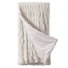 DEERLUX Luxurious 50 in. x 60 in. Rached Faux Fur Cozy Throw Blanket - Decorative Plush Blanket for Sofa and Bed - 3 of 4
