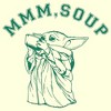 Men's Star Wars: The Mandalorian Grogu Mmm Soup T-Shirt - image 2 of 4