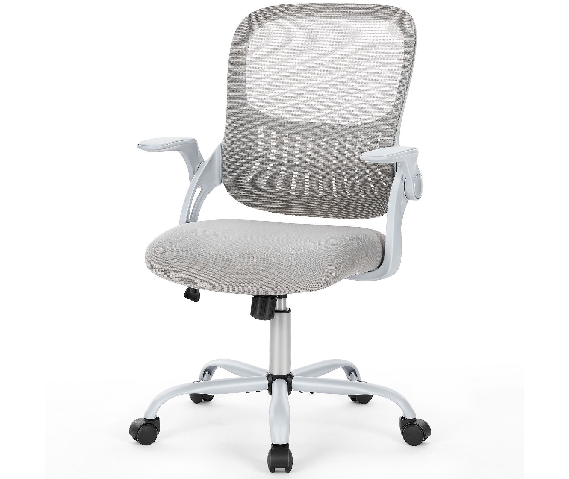 JIONJOY Ergonomic Mesh Task Office Chair, Breathable Swivel Desk Chair with Flip-Up Armrests for Home Office
