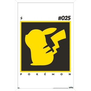 Trends International Pokémon - Pikachu Simple 25 Framed Wall Poster Prints - 1 of 4