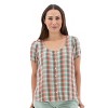 Aventura Clothing Women's Avery Scoop Neck Plaid Short Sleeve - Wasabi, Size Small - 4 of 4