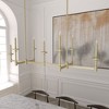 Hunter Fans 18.25" Briargrove Ceiling Light Modern Brass Finish - 7-Bulb Linear Chandelier for Indoor Spaces - 3 of 4
