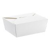 Inno-Pak 29 oz Paper Food Box White #8 Size - Case of 130 - 2 of 3