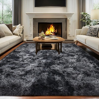 10x14 Area Rugs for Bedroom, Fluffy Rugs for Living Room, Large Area Rug Shag Shaggy Carpet Home Decor Anti Slip