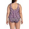 Lands' End Women's Chlorine Resistant V-neck Shoulder Tie Flutter Tankini Swimsuit Top - 2 of 4