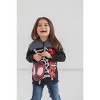 Marvel Spidey and His Amazing Friends Ghost-Spider Miles Morales Spider-Man Fleece Half Zip Hoodie Toddler to Little Kid - 2 of 4