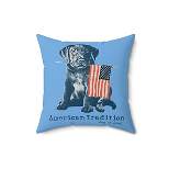 Dog is Good  American Tradition blue 16 Inch Pillow