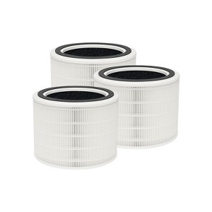 Nispira Core 200S 3-in-1 HEPA Activated Carbon Filter Replacement For LEVOIT Air Purifier Core 200S-RF, 3 Pack - 1 of 4
