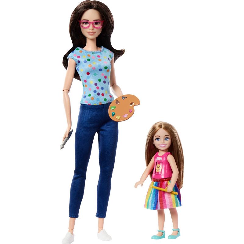Barbie Art Therapy Playset with 2 Dolls, Pet &#38; Accessories, Shirt on Small Doll Rotates Emoji (Target Exclusive), 4 of 7