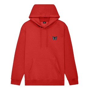 Dalix Butterfly Embroidery Relaxed Hoodie Soft Fleece Sweatshirt Drawcord Fit Lounge Womens - 1 of 4