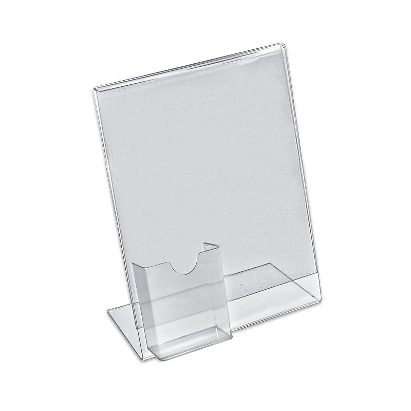Azar Displays Sign Holder with Attached Brochure Holder 11 x 8.5-inch 10/Pack 252055, 1 of 4